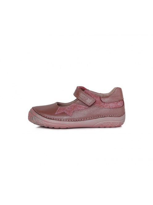 D.D. Step gyöngyházfényű rózsaszín, bőr balerina cipő (25 - 30); (030-1003B) (28)