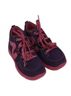   Superfit lila-rózsaszín, csillogó fűzős velúrbőr átmeneti cipő (19 - 24); (1-00323-54) (19)