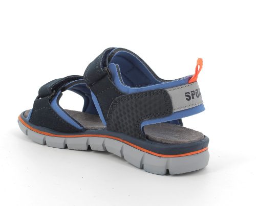 Primigi, sötétkék, fiú, sportszandál, bőr talpbetéttel (31-35); (1890400) (34)