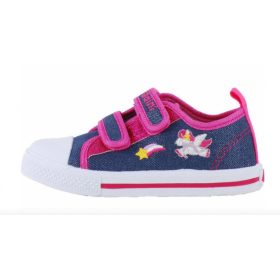   Padini, kék, csillogó, kislány, unikornisos vászoncipő, tornacipő; (20-25); 23-007AN (21)