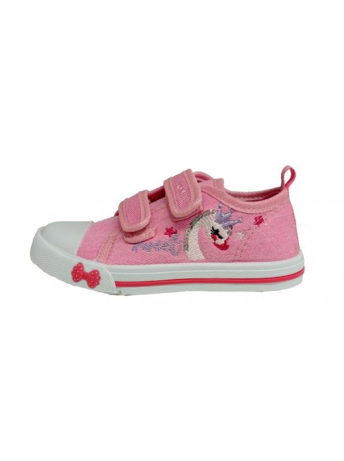  Padini, rózsaszín kislány, hattyús vászoncipő, tornacipő; (26-31); 23-008BP (31)