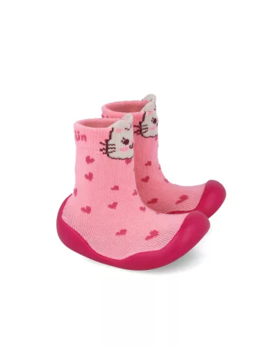 Garvalin Barefoot gumitalpas zoknicipő, tappancsos zokni, cicás (20-23 méret) 251321-A032 (20)