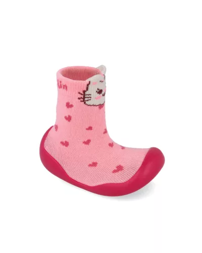 Garvalin Barefoot gumitalpas zoknicipő, tappancsos zokni, cicás (20-23 méret) 251321-A032 (20)