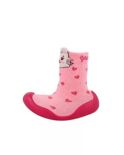 Garvalin Barefoot gumitalpas zoknicipő, tappancsos zokni, cicás (20-23 méret) 251321-A032 (20)