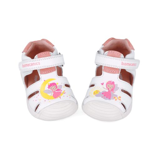 Biomecanics "első lépés" zárt orrú bőr szandál, tündéres (21-25 méret) 252111-A050 (23)