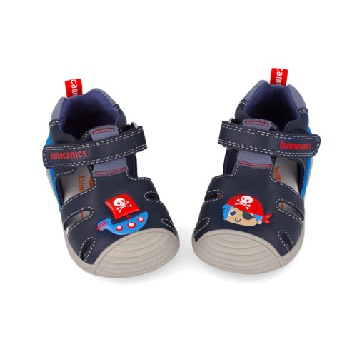 Biomecanics "első lépés" zárt orrú bőr szandál, kalózos (21-25 méret) 252118-A183 (23)