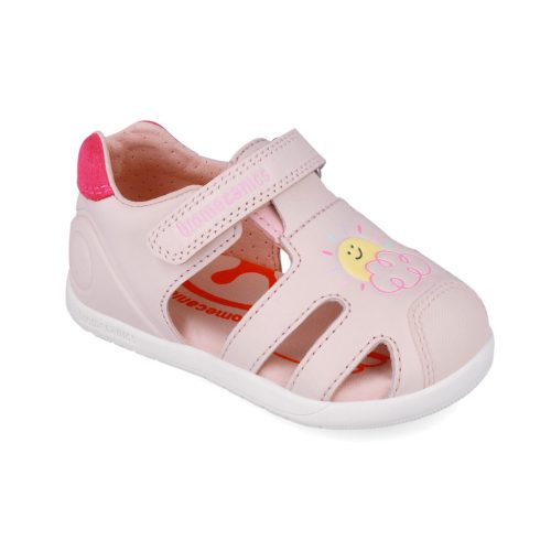 Biomecanics "első lépés" zárt orrú bőr szandál, napocskás-felhős (22-26 méret) 252166-C779 (23)