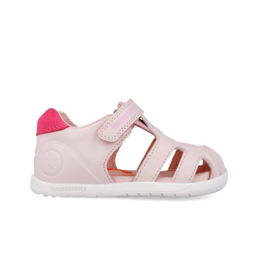 Biomecanics "első lépés" zárt orrú bőr szandál, napocskás-felhős (22-26 méret) 252166-C779 (23)