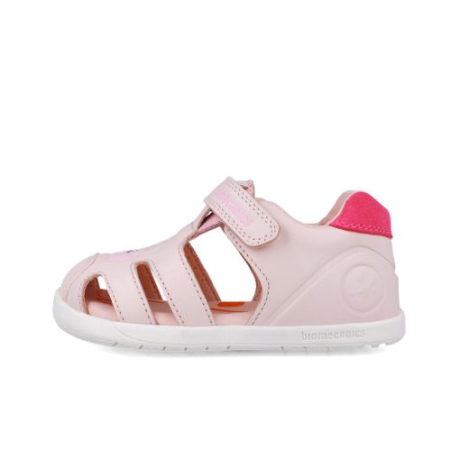 Biomecanics "első lépés" zárt orrú bőr szandál, napocskás-felhős (22-26 méret) 252166-C779 (26)