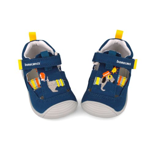 Biomecanics "első lépés" zárt orrú vászon szandál, kutyás (21-24 méret) 252178-A089 (24)