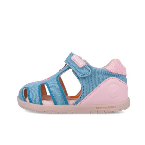 Biomecanics "első lépés" zárt orrú vászon szandál, delfines (23-26 méret) 252191-A371 (25)