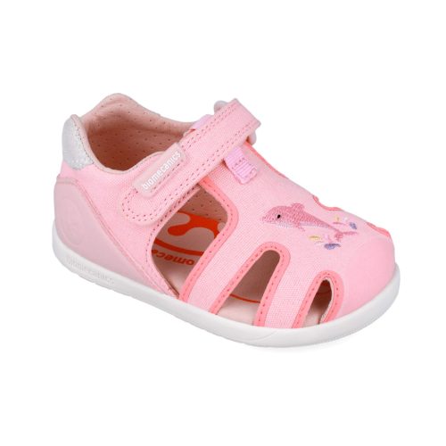 Biomecanics "első lépés" zárt orrú vászon szandál, delfines (23-26 méret) 252191-B032 (23)