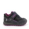 Primigi, fekete-lila, vízálló, kislány bokacipő, GORE-TEX (20-24) 2853433 (23)