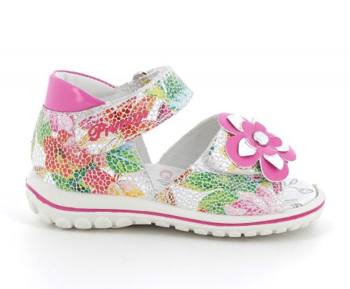 Primigi színes, virágmintás bőr szandál (20 - 26); (7375611) (22)