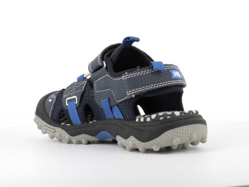 Primigi szürke-kék zárt orrú sportszandál, bőr talpbetéttel (34 - 35); (7463100) (35)