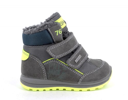 Primigi szürke-lime, bélelt, kisfiú, vízálló téli csizma, GORE-TEX (20 - 24); (8354033) (20)
