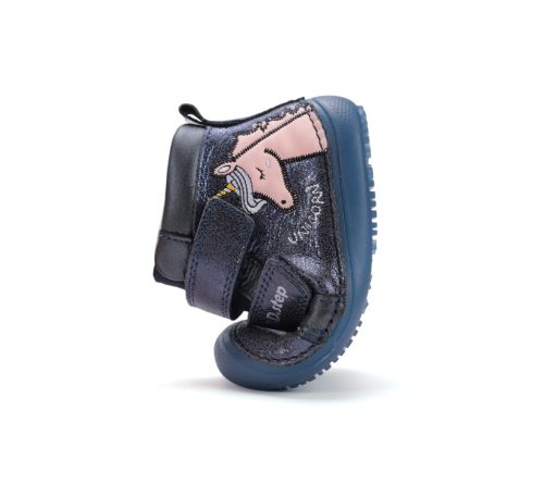 D.D. Step Barefoot magasszárú zárt cipő unikornisos Luminous talp (25-30 méret) A063-52815A (25)