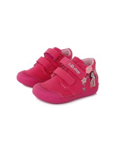 D.D. Step kislány pónis piros vászoncipő (20-25 méretben) C066-335 (24)