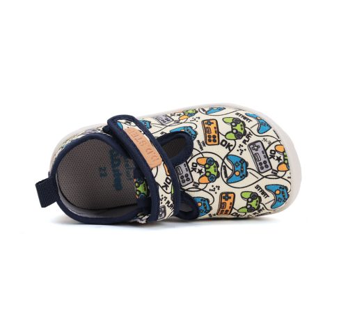 D.D. Step Barefoot water repellent canvas shoes (sizes 20-25) C086-51492 (20)