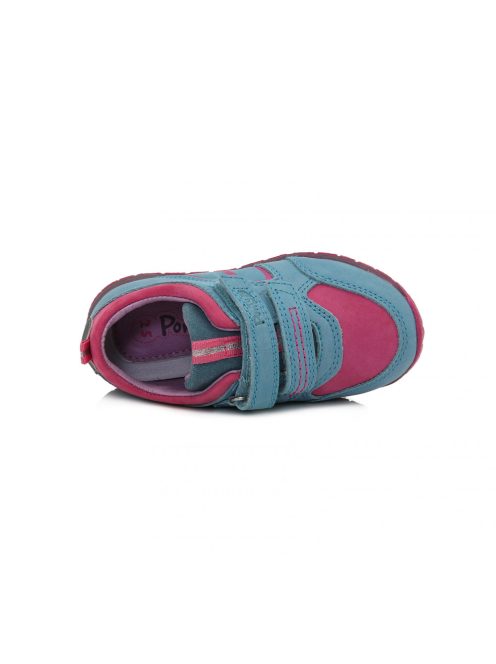 Ponte20 kék-rózsaszín, bőr, szupinált cipő (28 - 33); (DA07-1-716B) (32)
