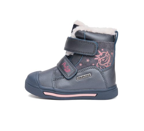 Ponte20 supinált vízálló (Aqua-tex) bélelt téli csizma unikornisos (28-33 méret) DA07-5-2758A (33)