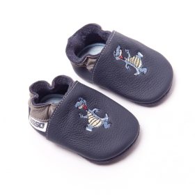   Asso, Puhatalpú cipő - sötétkék sárkányos; (F-T-001-01) (17.5)