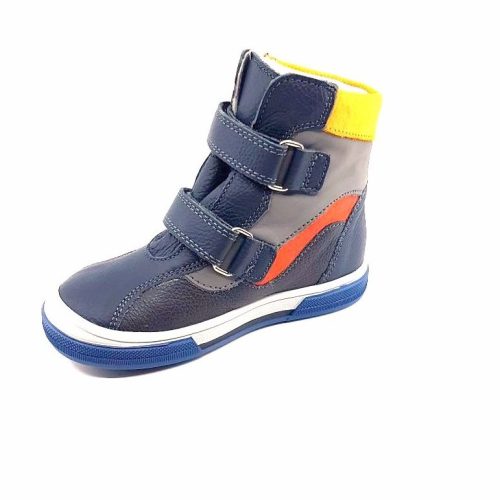 Asso bőr kisfiú bundás vízálló bakancs, cápás, Asso-TEX (25-30 méretben) F-TEX-100-01 (30)