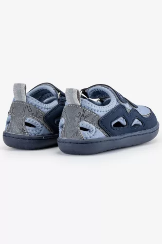 HOPFRÖG Barefoot BioVegán-bőr és textil quick-dry szandál, nyitott cipő (24-32 méretekben) (27-es méret) | HOPFRÖG SMART WALKER OUTDOOR SANDAL BLUE DUO BAREFOOT SANDAL
