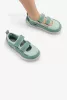 HOPFRÖG Barefoot BioVegán-bőr és textil quick-dry szandál, nyitott cipő (24-32 méretekben) (29-es méret) | HOPFRÖG SMART WALKER OUTDOOR SANDAL GREEN DUO BAREFOOT SANDAL