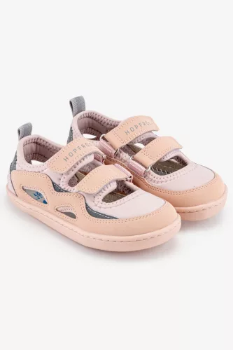 HOPFRÖG Barefoot BioVegán-bőr és textil quick-dry szandál, nyitott cipő (24-32 méretekben) (31-es méret) | HOPFRÖG SMART WALKER OUTDOOR SANDAL PINK DUO BAREFOOT SANDAL