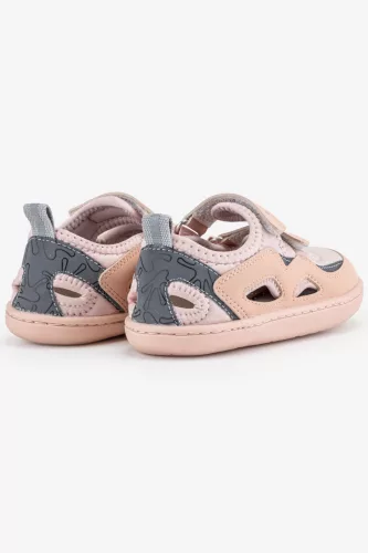 HOPFRÖG Barefoot BioVegán-bőr és textil quick-dry szandál, nyitott cipő (24-32 méretekben) (31-es méret) | HOPFRÖG SMART WALKER OUTDOOR SANDAL PINK DUO BAREFOOT SANDAL