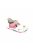 Asso fehér-rózsaszín, bőr, kislány szandál, napocska díszítéssel (25 - 30); (L-SZ-201-07) (25)