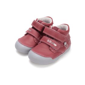   D.D. Step Első lépés félmagasszárú zárt cipő virágos (20-25 méret) S066-52842B (22)