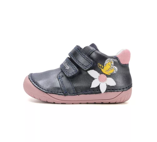 D.D. Step Barefoot zárt cipő virágos (20-25 méret) S070-52656A (21)