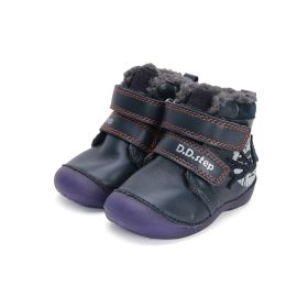   D.D. Step "első lépés" bélelt téli csizma, baglyos, Luminous talp (19-24 méretben) W015-42249B (21)