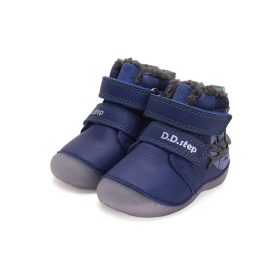   D.D. Step "első lépés" bélelt téli csizma, baglyos, Luminous talp (19-24 méretben) W015-42249 (19)