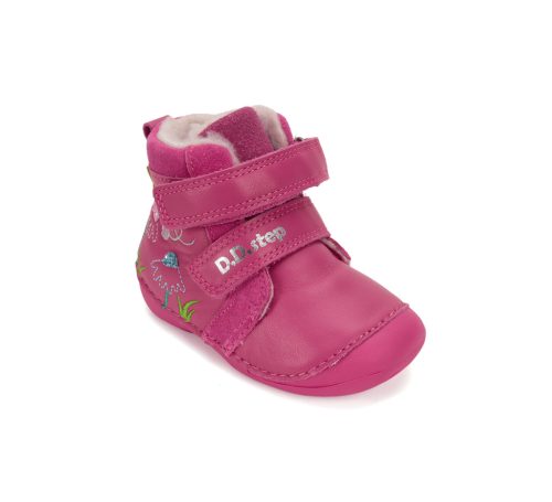 D.D. Step "first step" warm lining winter boots, flowers (19-24 size) W015-52997A (20)