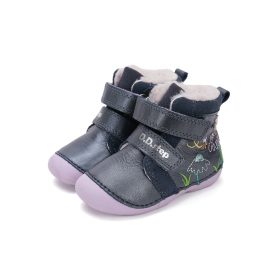   D.D. Step "first step" warm lining winter boots, flowers (19-24 size) W015-52997B (20)