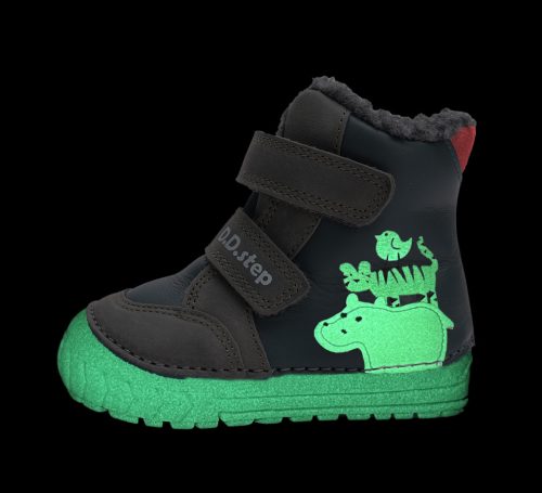 D.D. Step bélelt téli csizma, állatkás, Luminous talp (19-24 méret) W029-52287A (22)