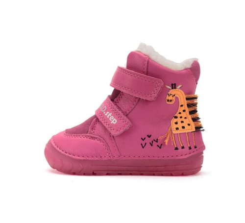 D.D. Step warm lining winter boots Luminous sole giraffe (20-24 size) W029-52766B (22)