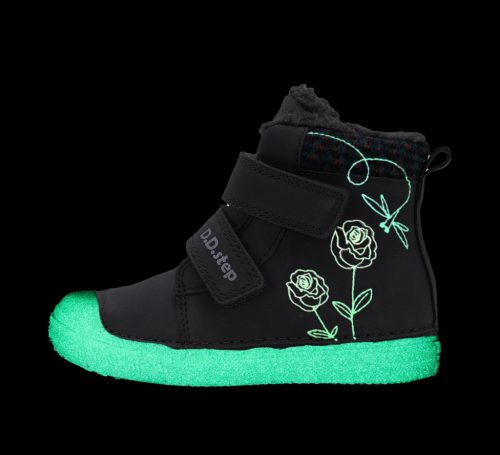 D.D. Step bélelt téli csizma virágos Luminous talp (25-30 méret) W049-52654B (30)