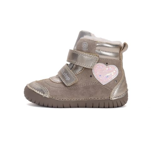 D.D. Step warm lining winter boots, LED lights, heart  (25-30 size) W050-42707D (30)