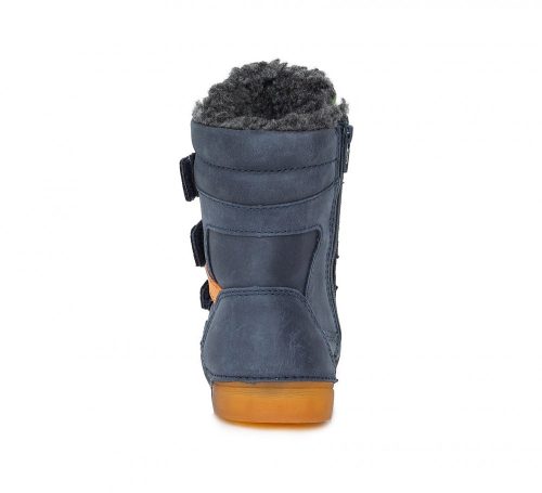 D.D. Step kisfiú cipzáras és tépőzáras vízlepergetős bélelt téli csizma (25-30 méretben) W068-47 (30)