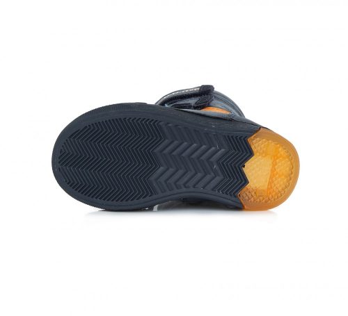 D.D. Step kisfiú cipzáras és tépőzáras vízlepergetős bélelt téli csizma (25-30 méretben) W068-47 (30)