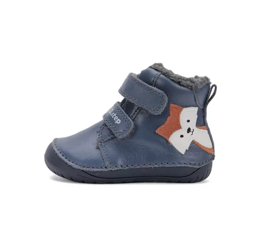 D.D. Step Barefoot bélelt téli csizma, kisrókás (20-25 méret) W070-52301 (20)