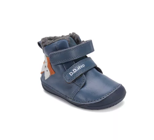 D.D. Step Barefoot bélelt téli csizma, kisrókás (20-25 méret) W070-52301 (20)