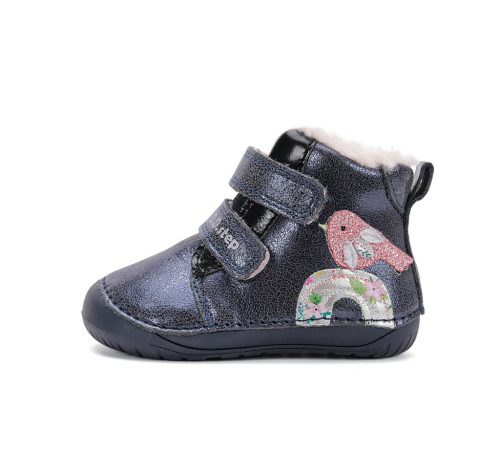 D.D. Step Barefoot bélelt téli csizma madárkás (20-25 méret) W070-52624 (20)