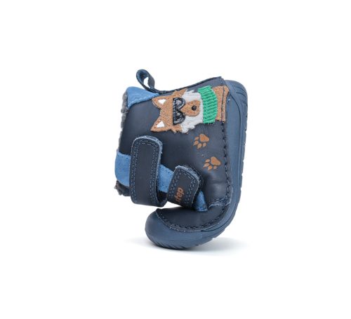 D.D. Step Barefoot bélelt téli csizma kisrókás (20-25 méret) W070-52893B (23)