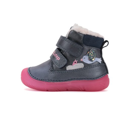 D.D. Step bélelt téli csizma, Luminous talp, madárkás (20-25 méret) W082-52314 (22)