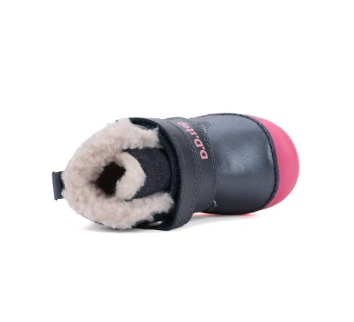 D.D. Step bélelt téli csizma, Luminous talp, madárkás (20-25 méret) W082-52314 (22)
